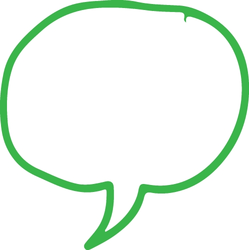 Speech bubble icon sign design