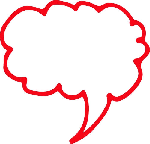 Speech bubble icon sign design