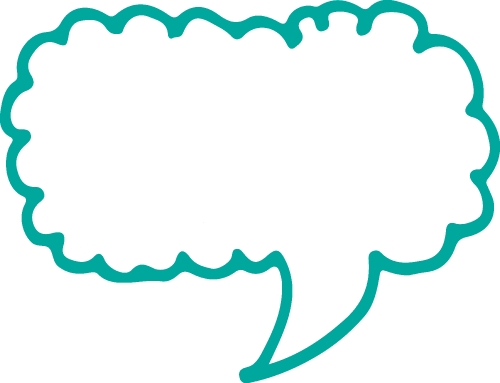 Speech bubble icon sign design