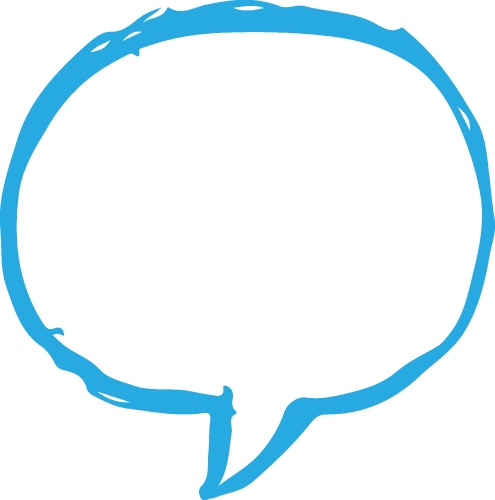 Speech bubble icon sign design
