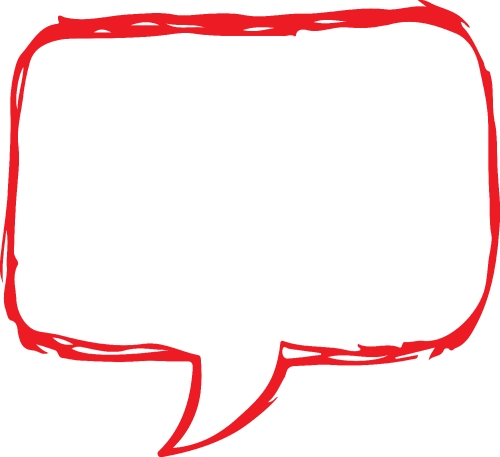 Speech bubble icon sign design