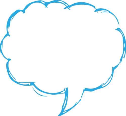 Speech bubble icon sign design