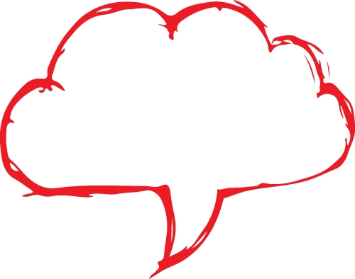 Speech bubble icon sign design