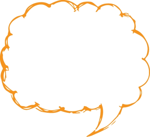 Speech bubble icon sign design