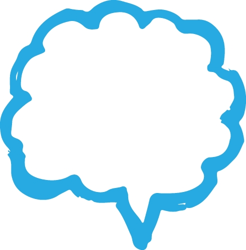 Speech bubble icon sign design