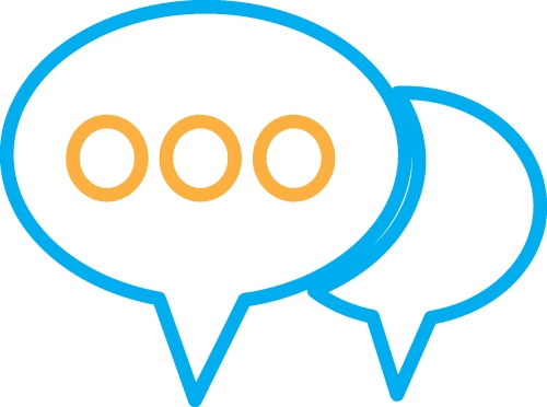 Speech bubble icon sign symbol design