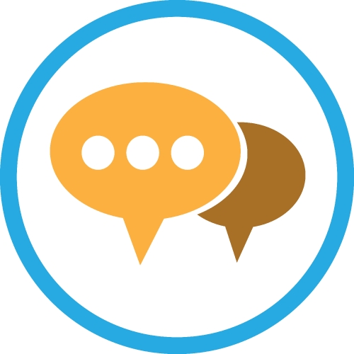 Speech bubble icon sign symbol design