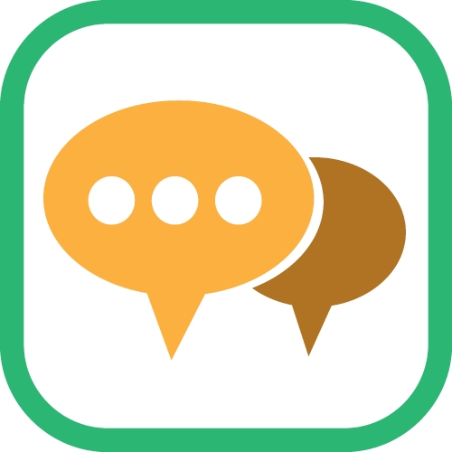 Speech bubble icon sign symbol design