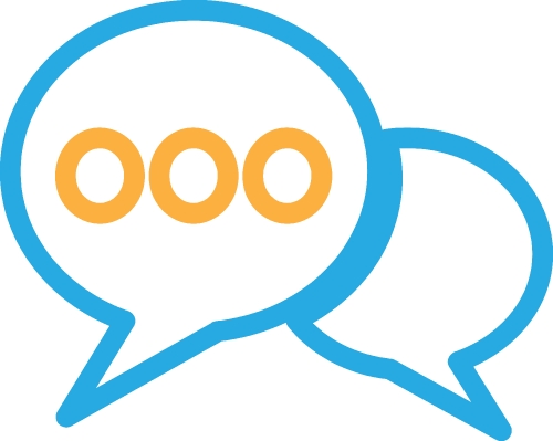 Speech bubble icon sign symbol design