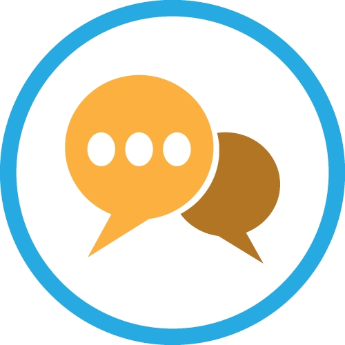 Speech bubble icon sign symbol design