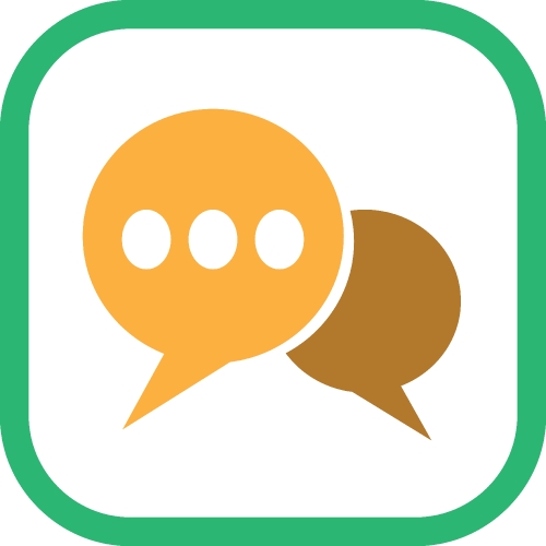 Speech bubble icon sign symbol design