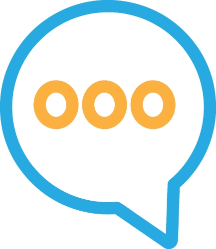 Speech bubble icon sign symbol design