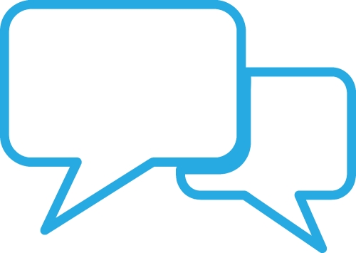 Speech bubble icon sign symbol design