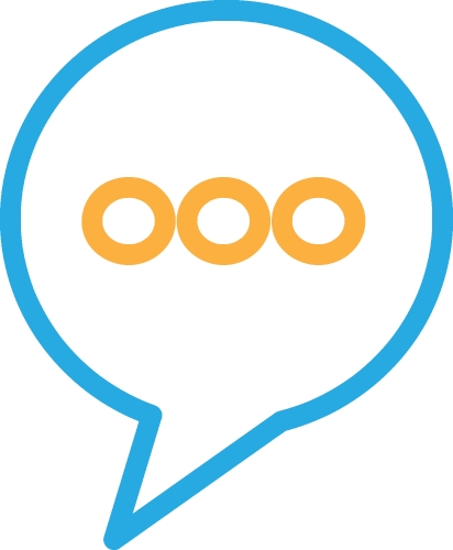 Speech bubble icon sign symbol design