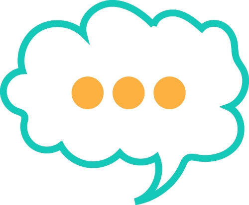 Speech bubble icon sign symbol design