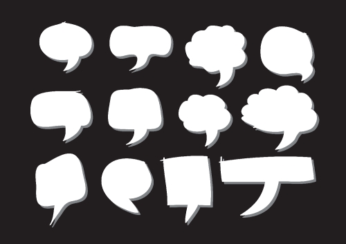 Speech Bubble Sketch hand drawn bubble speech