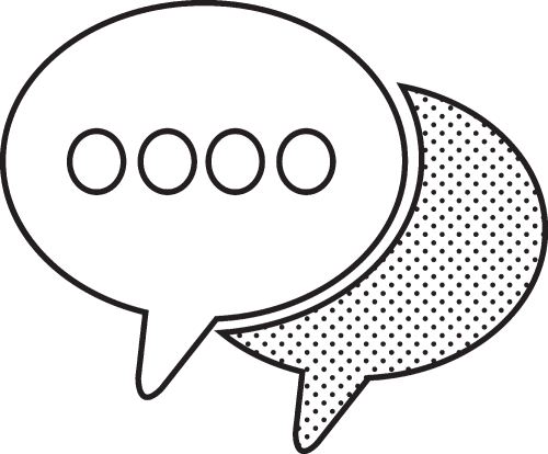 Speech bubbles icon sign symbol design