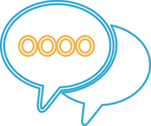 Speech bubbles icon sign symbol design