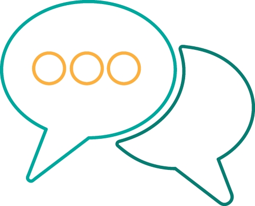 Speech bubbles icon symbol sign