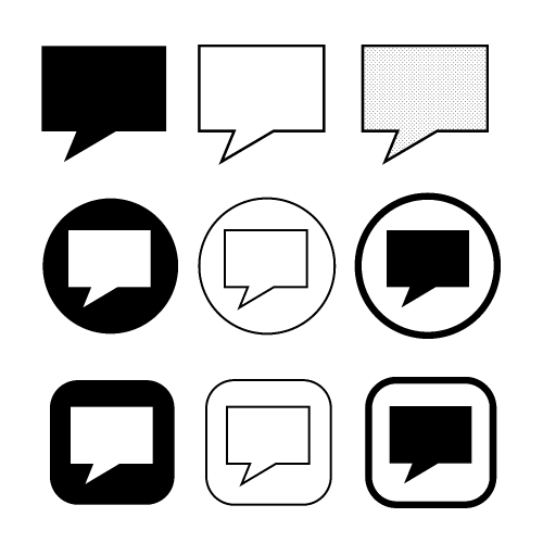 speech bubbles icon symbol sign