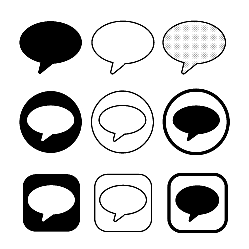 speech bubbles icon symbol sign