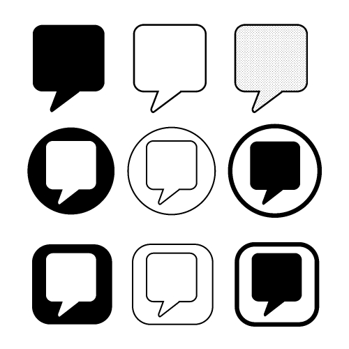 speech bubbles icon symbol sign