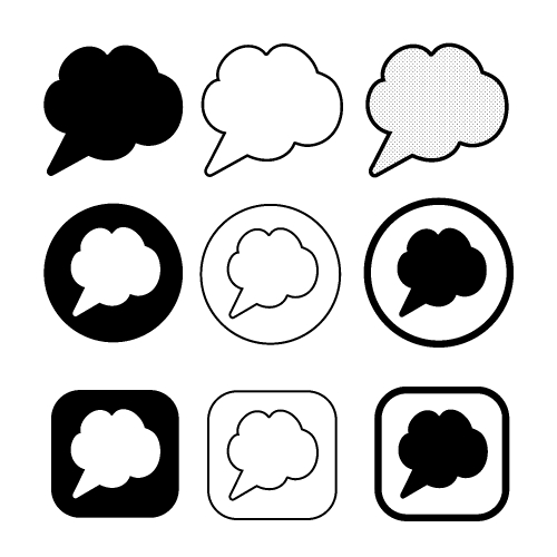 speech bubbles icon symbol sign