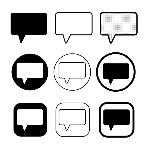 speech bubbles icon symbol sign