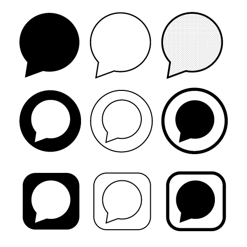 speech bubbles icon symbol sign