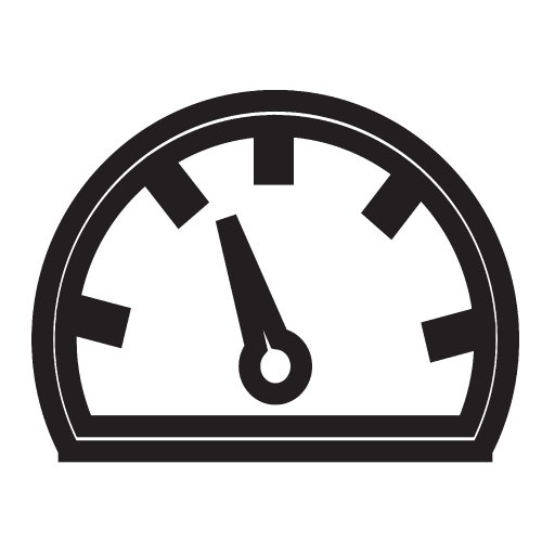 Speedometer and tachometer icon