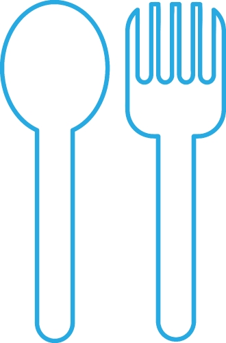 Spoon Fork Icon sign symbol design