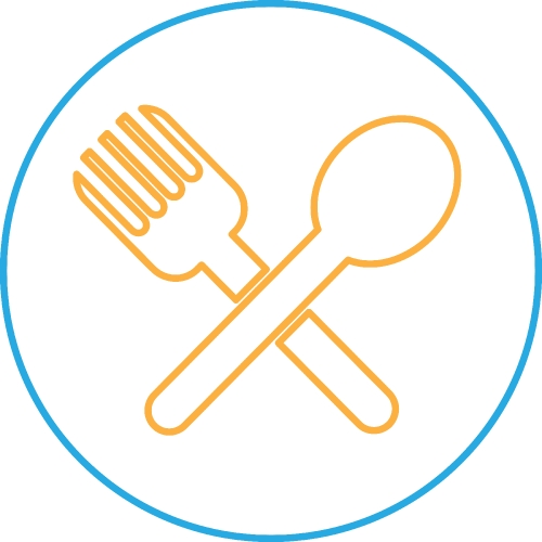 Spoon Fork Icon sign symbol design