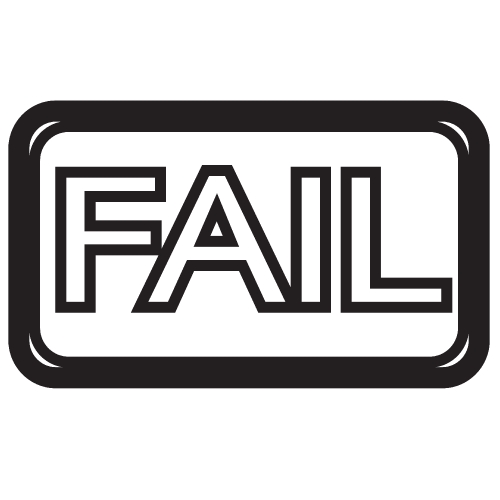 stamp fail