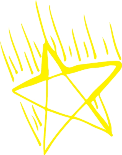 star icon hand draw sign symbol design