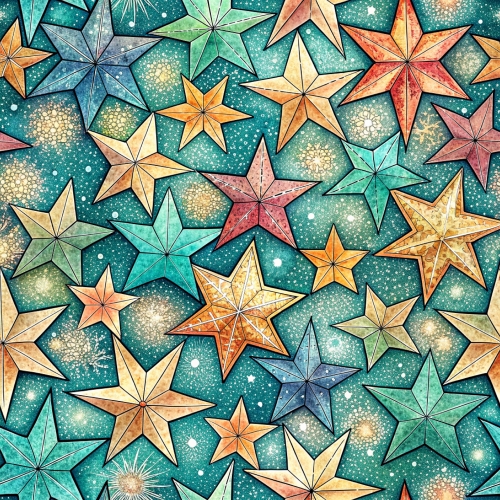 Stars seamless pattern abstract background design