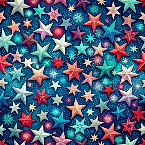 Stars seamless pattern abstract background design