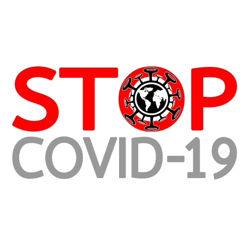 Stop coronavirus covid-19 Vector sign design