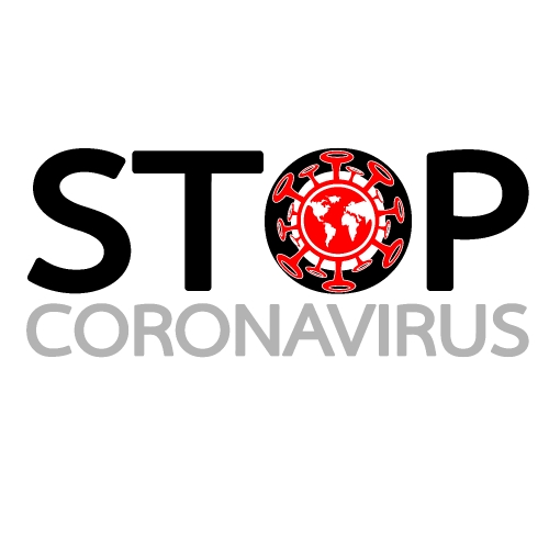 Stop coronavirus covid-19 Vector sign design