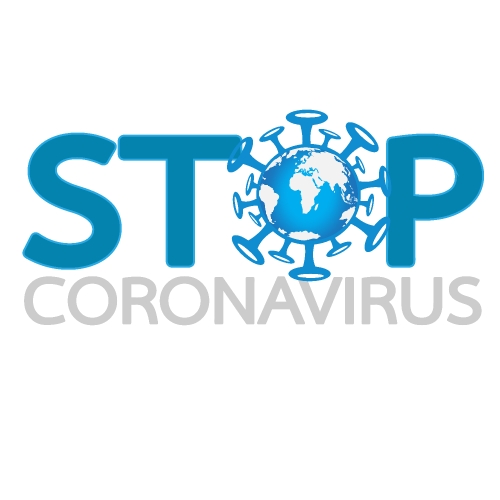 Stop coronavirus covid-19 Vector sign design