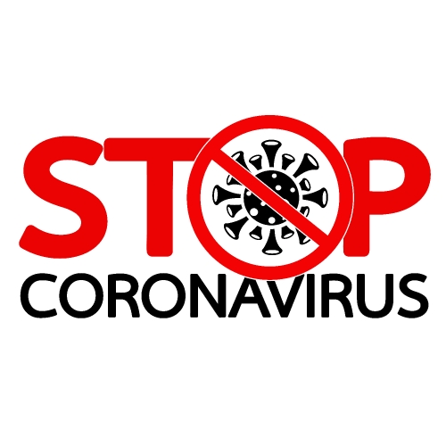 Stop coronavirus covid-19 Vector sign design