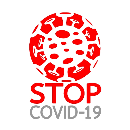 Stop coronavirus covid-19 Vector sign design