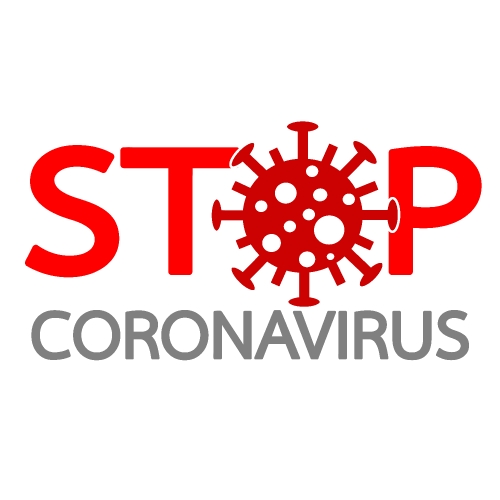 Stop coronavirus covid-19 Vector sign design