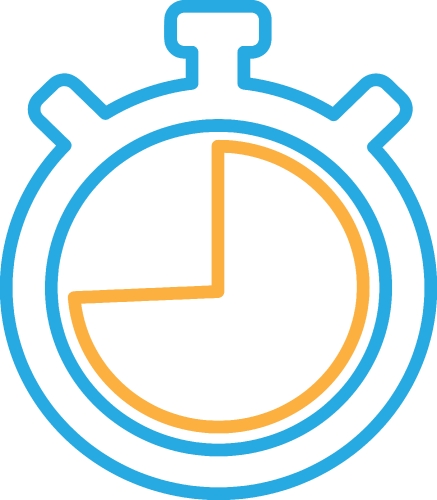 Stopwatch icon sign symbol design