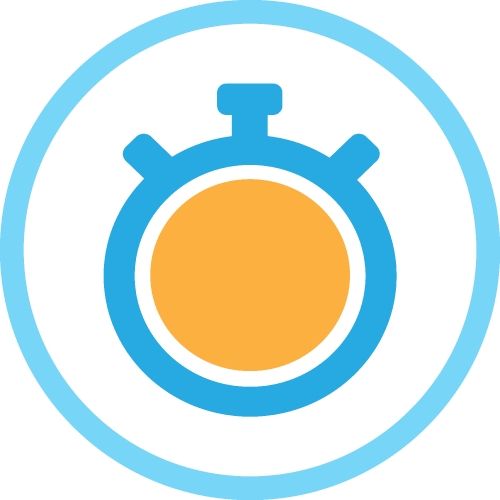 Stopwatch icon sign symbol design