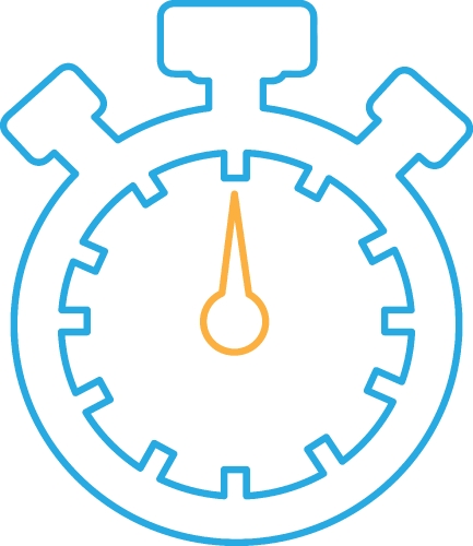 Stopwatch icon sign symbol design