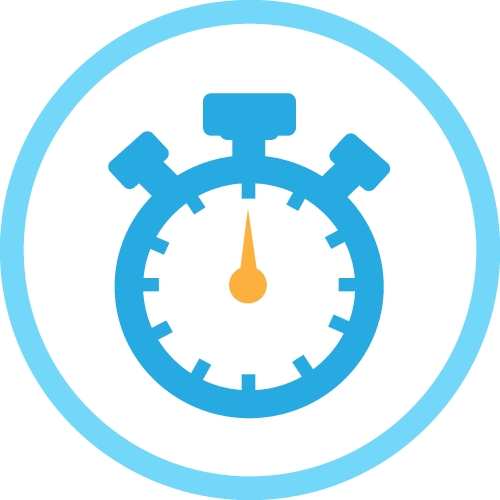 Stopwatch icon sign symbol design