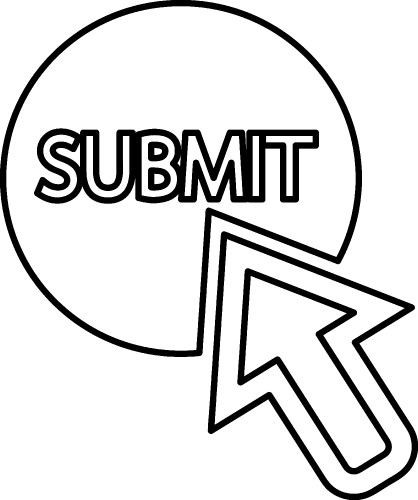 Submit icon sign design