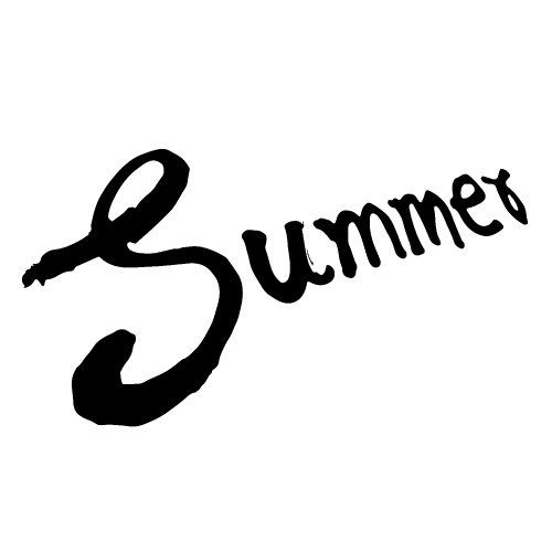 Summer Brush lettering background