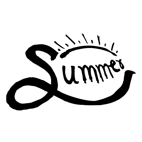 Summer Brush lettering background