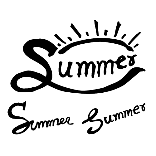 Summer Brush lettering background